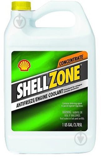 Антифриз SHELL Zone Antifreeze Concentrate (021400940109) -80 °С 3,78 л зеленый - фото 1