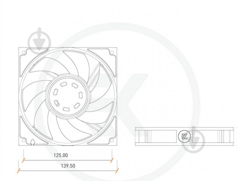 Корпусний кулер EKWB EK-Vardar F2-140 Black (1600rpm) - фото 6