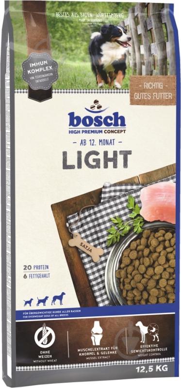 Корм сухий Bosch! для дорослих собак HPC Light 12,5 кг - фото 1