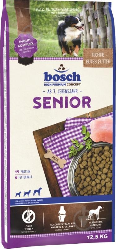 Корм сухой Bosch! для взрослых собак HPC Senior 12,5 кг - фото 1