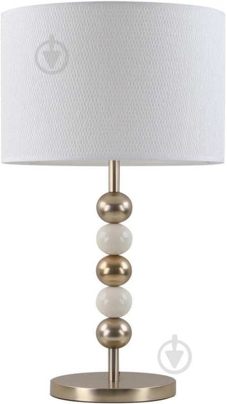 Настільна лампа декоративна Sensio Algarve 1x40 Вт E27 латунь/білий HU-T-074621-1 - фото 1 Настільна лампа декоративна Sensio Algarve 1x40 Вт E27 латунь/білий HU-T-074621-1 - фото 1