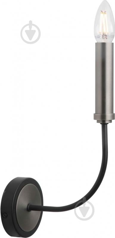 Світильник настінний Sensio Centro 40 Вт E14 матовий нікель HU-B-076416-1 WB - фото 1 Світильник настінний Sensio Centro 40 Вт E14 матовий нікель HU-B-076416-1 WB - фото 1