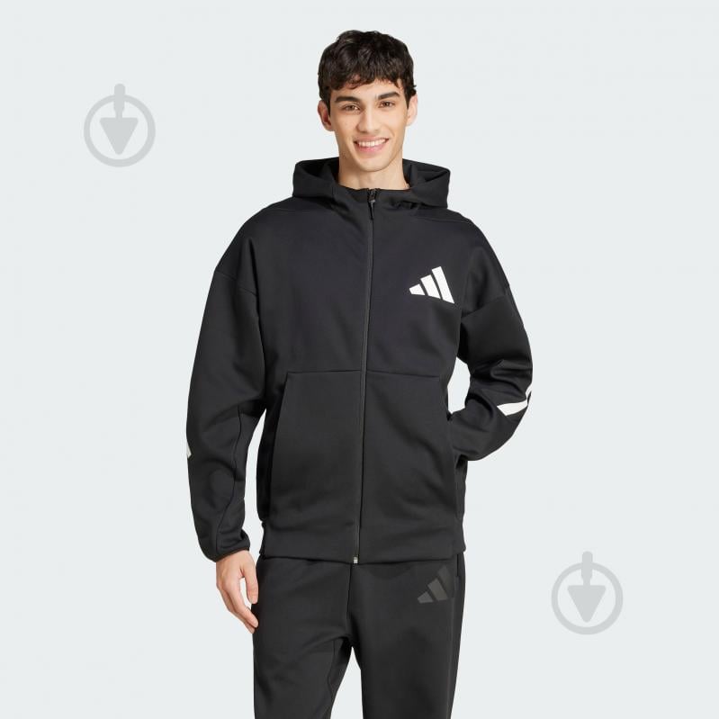 Джемпер Adidas M Z.N.E. FZ JD5984 р.2XL чорний - фото 1