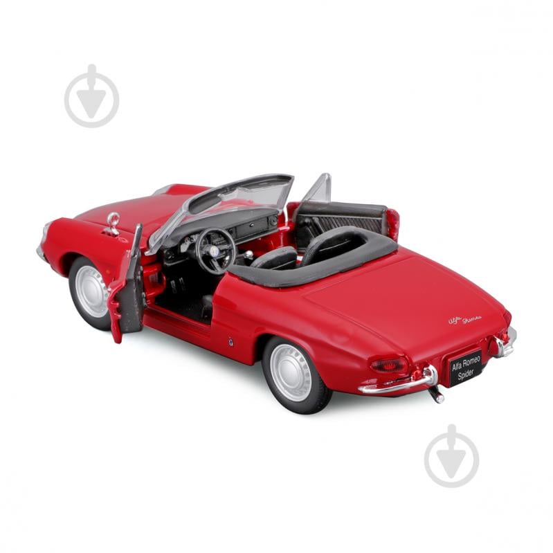 Машинка Bburago 1:32 Автомодель – Alfa Romeo Spider 1966 18-43047 - фото 7