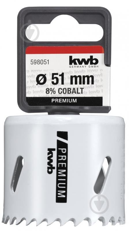 Коронка KWB HSS BI-METALL 51 мм - фото 1 Коронка KWB HSS BI-METALL 51 мм - фото 1