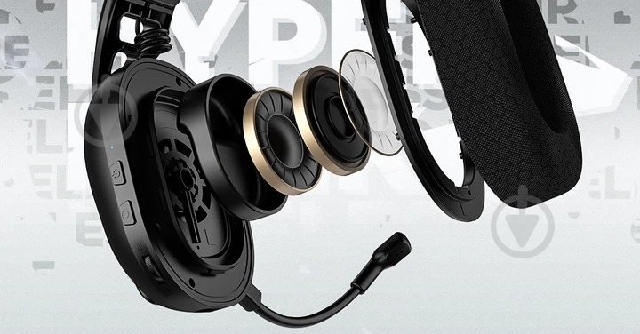 Наушники Hator Hyperpunk 3X Wireless black (ESH14) - фото 9