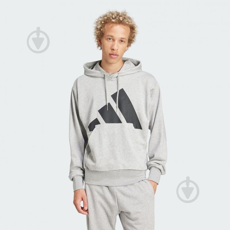 Джемпер Adidas M BL FT HD JE8889 р.L сірий - фото 1 Джемпер Adidas M BL FT HD JE8889 р.L сірий - фото 1