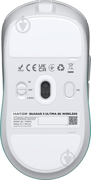 Мышка беспроводная Hator Quasar 3 Ultima 8K mint (HTM761) - фото 6