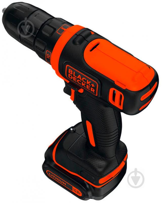 Шуруповерт акумуляторний Black+Decker BDCDD12K - фото 4