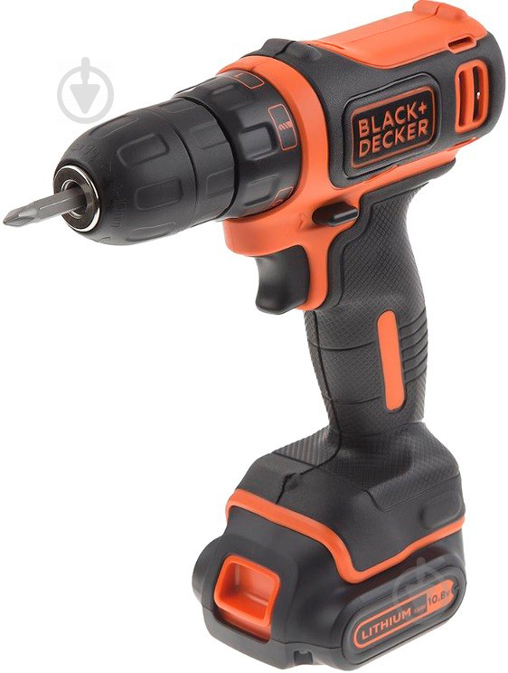 Шуруповерт акумуляторний Black+Decker BDCDD12K - фото 3