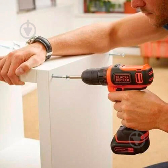 Шуруповерт акумуляторний Black+Decker BDCDD12K - фото 9