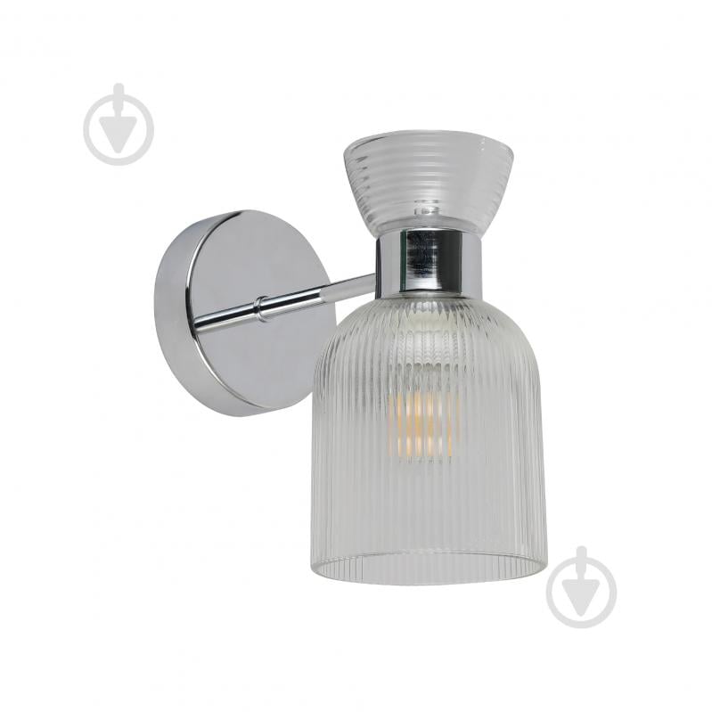 Бра Miorro Viola 190х110х195 мм метал/скло 40 Вт E14 хром 51-311-123 - фото 2 Бра Miorro Viola 190х110х195 мм метал/скло 40 Вт E14 хром 51-311-123 - фото 2