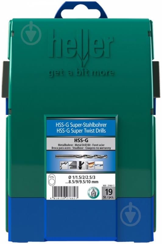 Набор сверл по металлу Heller HSS-Super 1-13 мм 25 шт. 21964 - фото 2
