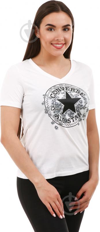 Футболка Converse Daisy CP Vneck Tee 10003594-102 р.M белый - фото 2