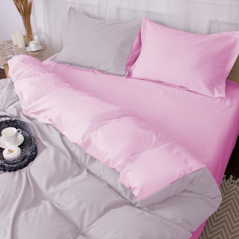 Наволочка поплин Poplin Line 018+054 Richelle 70x70 см светло-серый/розовый MirSon - фото 4 Наволочка поплин Poplin Line 018+054 Richelle 70x70 см светло-серый/розовый MirSon - фото 4