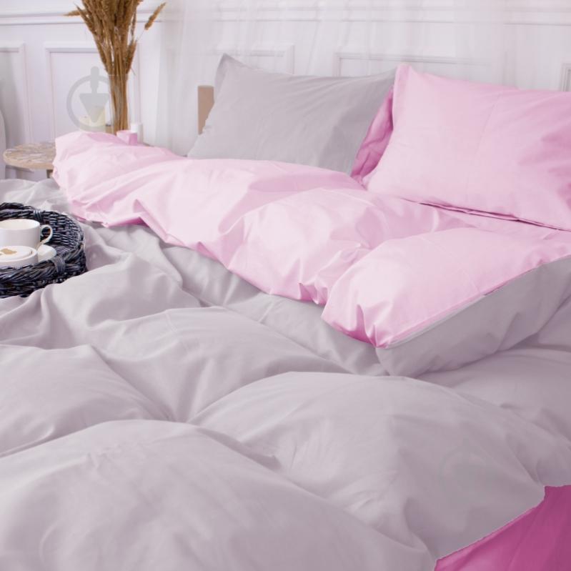 Наволочка поплин Poplin Line 018+054 Richelle 70x70 см светло-серый/розовый MirSon - фото 5 Наволочка поплин Poplin Line 018+054 Richelle 70x70 см светло-серый/розовый MirSon - фото 5