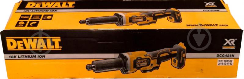 Аккумуляторная прямая шлифмашина DeWalt DCG426N - фото 7