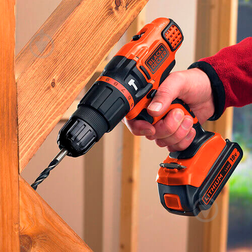 Шуруповерт акумуляторний Black+Decker BDCH188N - фото 5