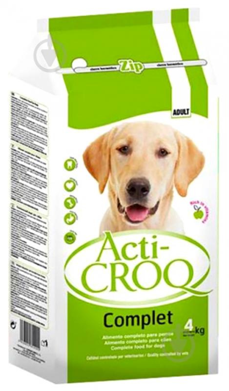 Корм сухий для усіх порід ActiCROQ Complet для дорослих собак курка 4 кг - фото 2