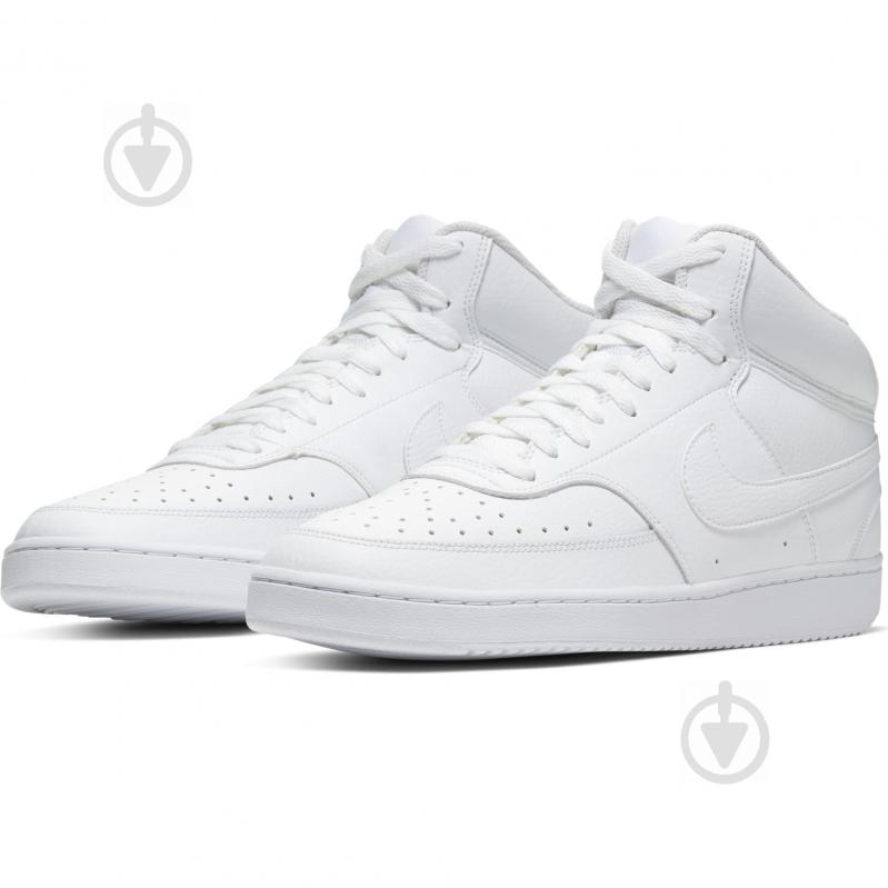 Кроссовки мужские демисезонные Nike Court Vision Mid CD5466-100 р.45 белые - фото 1