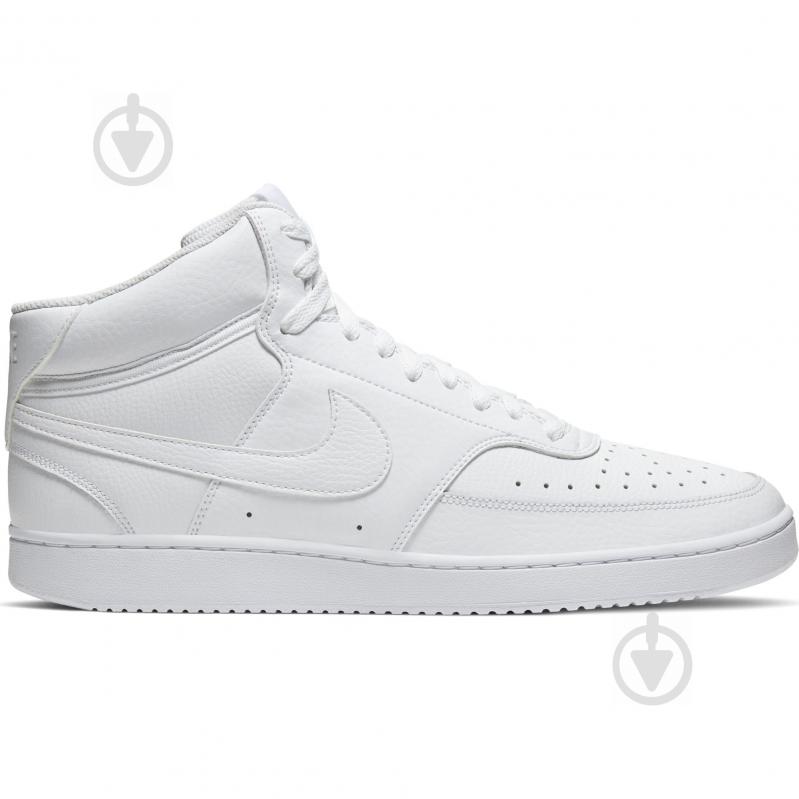 Кроссовки мужские демисезонные Nike Court Vision Mid CD5466-100 р.45 белые - фото 3