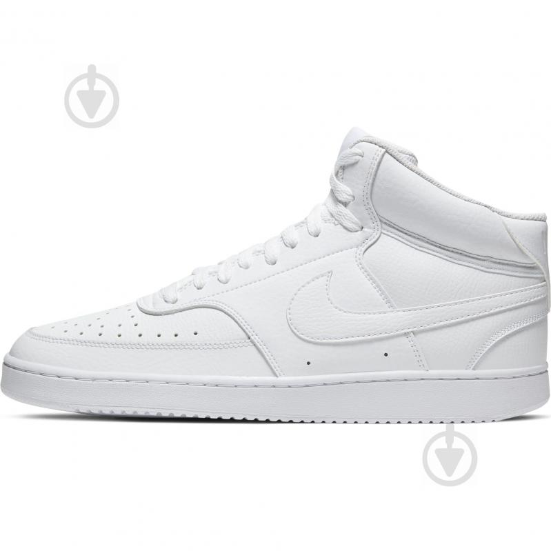 Кроссовки мужские демисезонные Nike Court Vision Mid CD5466-100 р.45 белые - фото 5