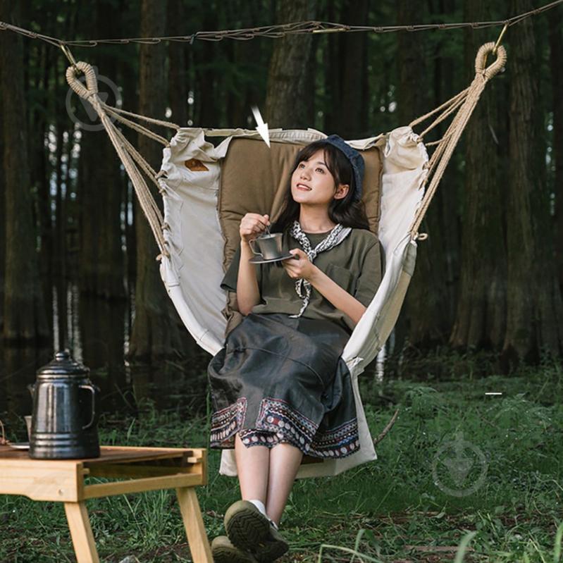 Кресло портативное Naturehike подвесное NH22DC003, бежевое - фото 3