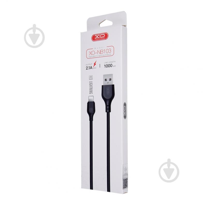 Кабель Xo NB103 2.1A Bell USB Cable Lightning 1 м black (6920680862702) - фото 2