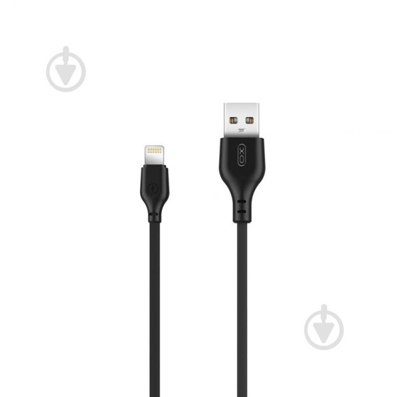 Кабель Xo NB103 2.1A Bell USB Cable Lightning 1 м black (6920680862702) - фото 1