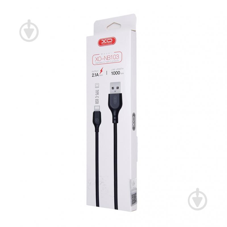 Кабель Xo NB103 2.1A Bell USB Cable Type-C 1 м black (6920680862740) - фото 2 Кабель Xo NB103 2.1A Bell USB Cable Type-C 1 м black (6920680862740) - фото 2