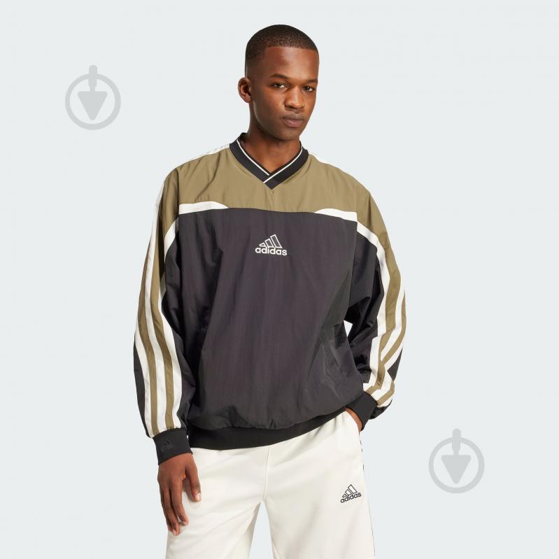 Світшот Adidas CUTLINE PULLOV JD5395 р.M хакі - фото 1