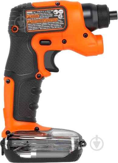 Отвертка аккумуляторная Black+Decker BDCSFS30C - фото 3