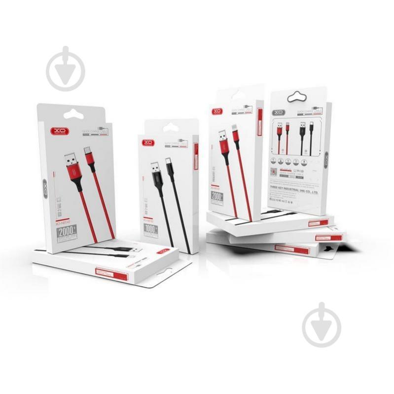 Кабель Xo NB143 Braided Data Cable Micro 2 м black (6920680870820) - фото 2