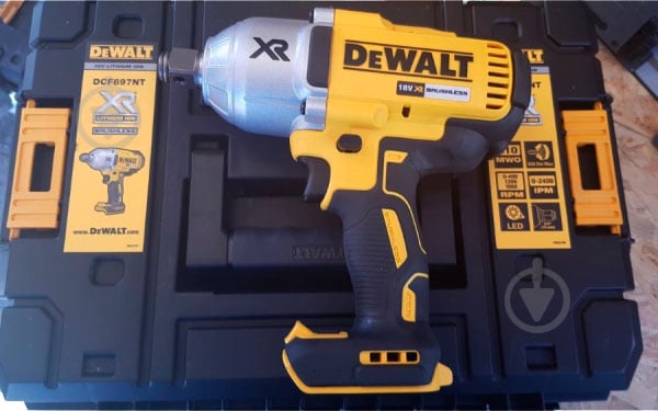 Гайковерт ударный аккумуляторный DeWalt 18 В DCF897NT - фото 4