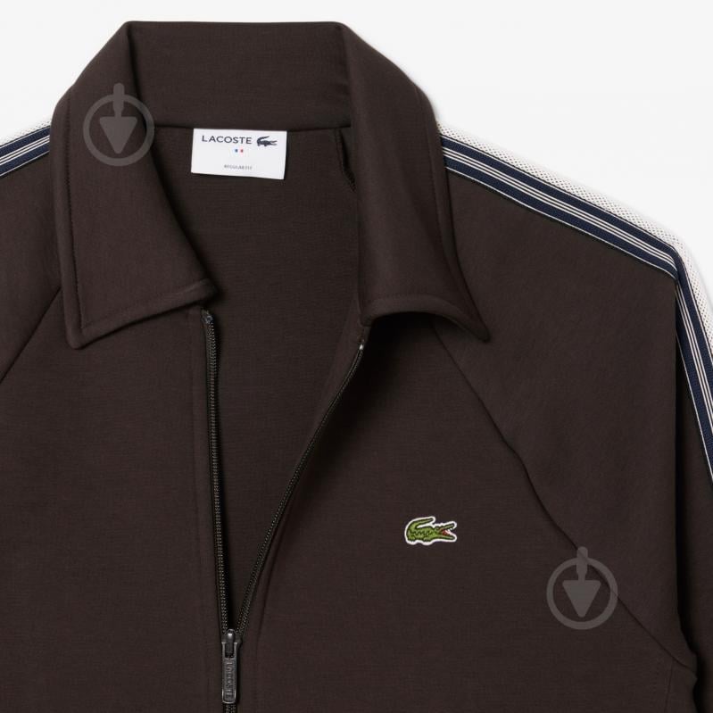 Джемпер Lacoste Made In France Zip-Up Sweatshirt SH5927SKB р.M коричневий - фото 6 Джемпер Lacoste Made In France Zip-Up Sweatshirt SH5927SKB р.M коричневий - фото 6