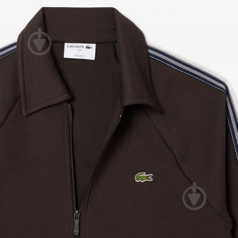 Джемпер Lacoste Made In France Zip-Up Sweatshirt SH5927SKB р.2XL коричневий - фото 6 Джемпер Lacoste Made In France Zip-Up Sweatshirt SH5927SKB р.2XL коричневий - фото 6