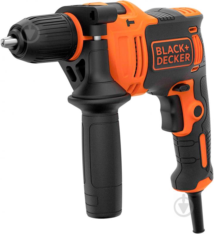 Дриль ударний Black+Decker 710 Вт BEH710K - фото 1