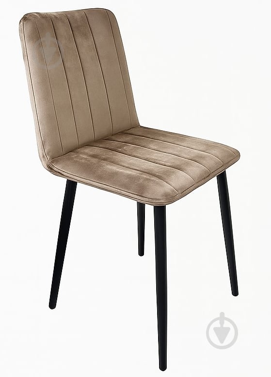 Стул TWINSANN Міо 450x600x830 мм (ножки конусные металл) бежевый / черный - фото 1 Стул TWINSANN Міо 450x600x830 мм (ножки конусные металл) бежевый / черный - фото 1