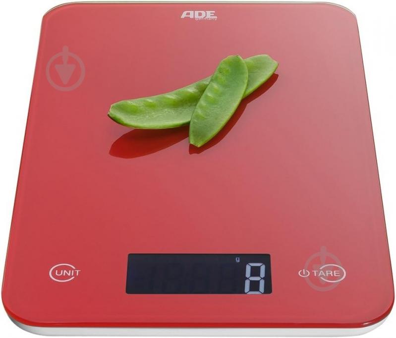 Весы кухонные ADE SLIM KE927 Red - фото 2