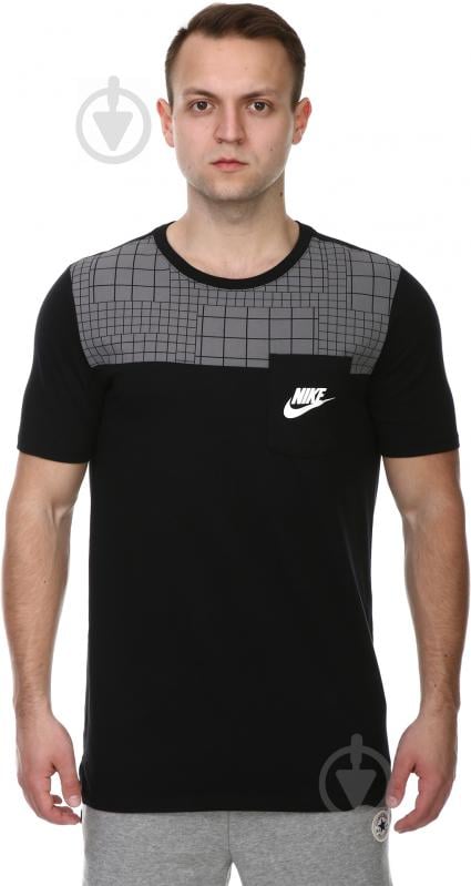 Футболка Nike M NSW TEE DRPTL AV15 PKT PRNT 834727-010 р.2XL черный - фото 1