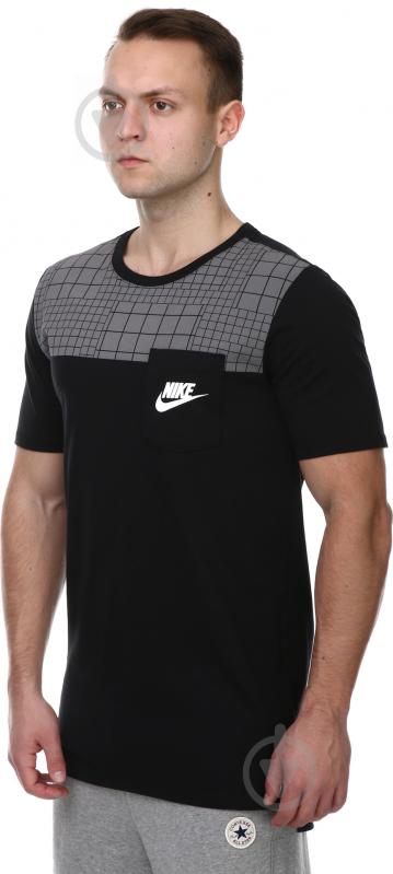 Футболка Nike M NSW TEE DRPTL AV15 PKT PRNT 834727-010 р.2XL черный - фото 2