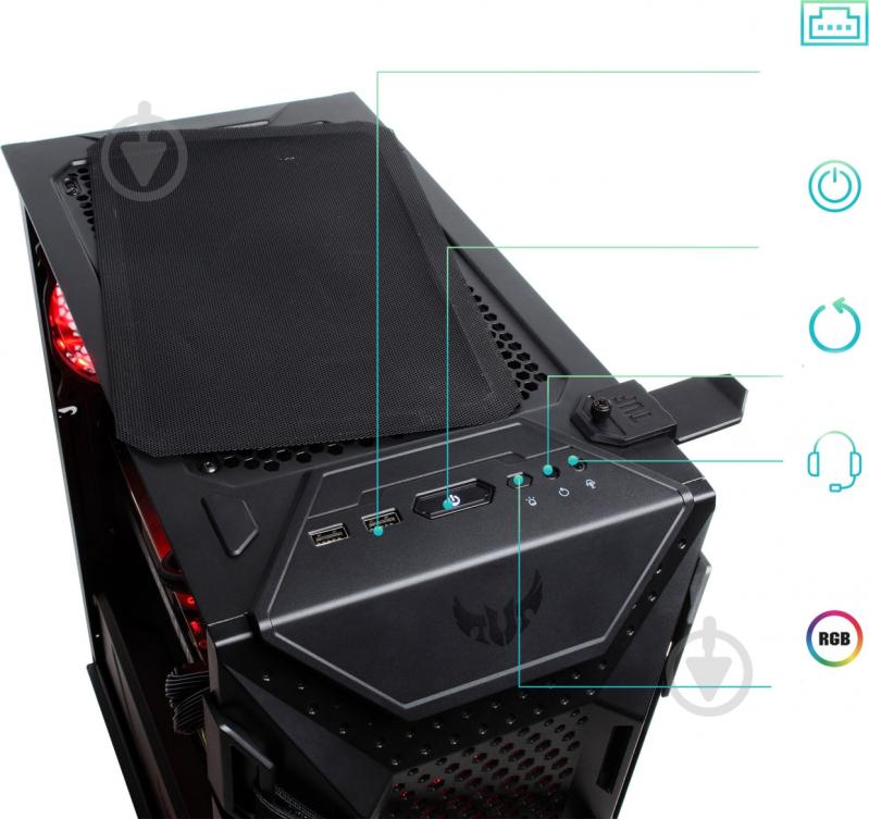 Комп'ютер Artline Gaming TUF (TUFv69Win) black - фото 12 Комп'ютер Artline Gaming TUF (TUFv69Win) black - фото 12