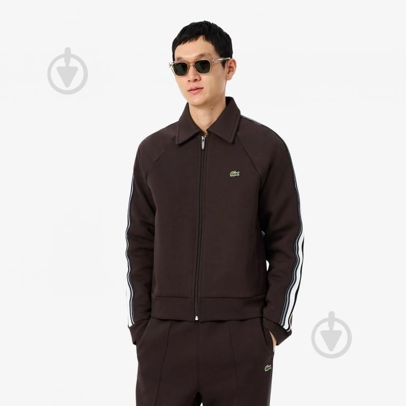 Джемпер Lacoste Made In France Zip-Up Sweatshirt SH5927SKB р.S коричневий - фото 1 Джемпер Lacoste Made In France Zip-Up Sweatshirt SH5927SKB р.S коричневий - фото 1