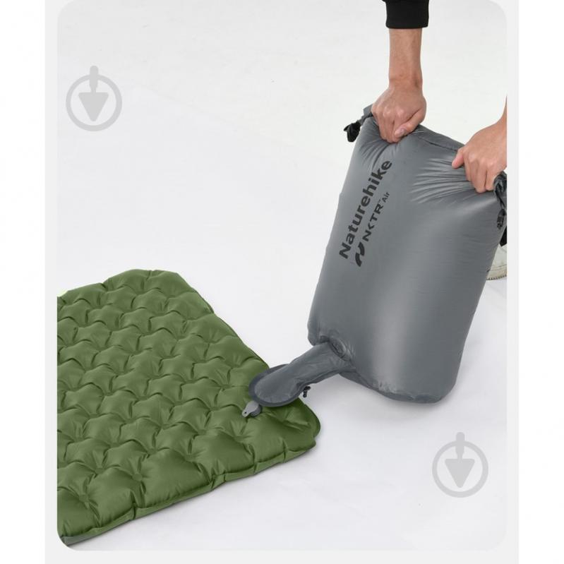 Матрас Naturehike надувной сверхлегкий прямоугольный зеленый 186 см. 6976023926808 186x58 см - фото 3 Матрас Naturehike надувной сверхлегкий прямоугольный зеленый 186 см. 6976023926808 186x58 см - фото 3