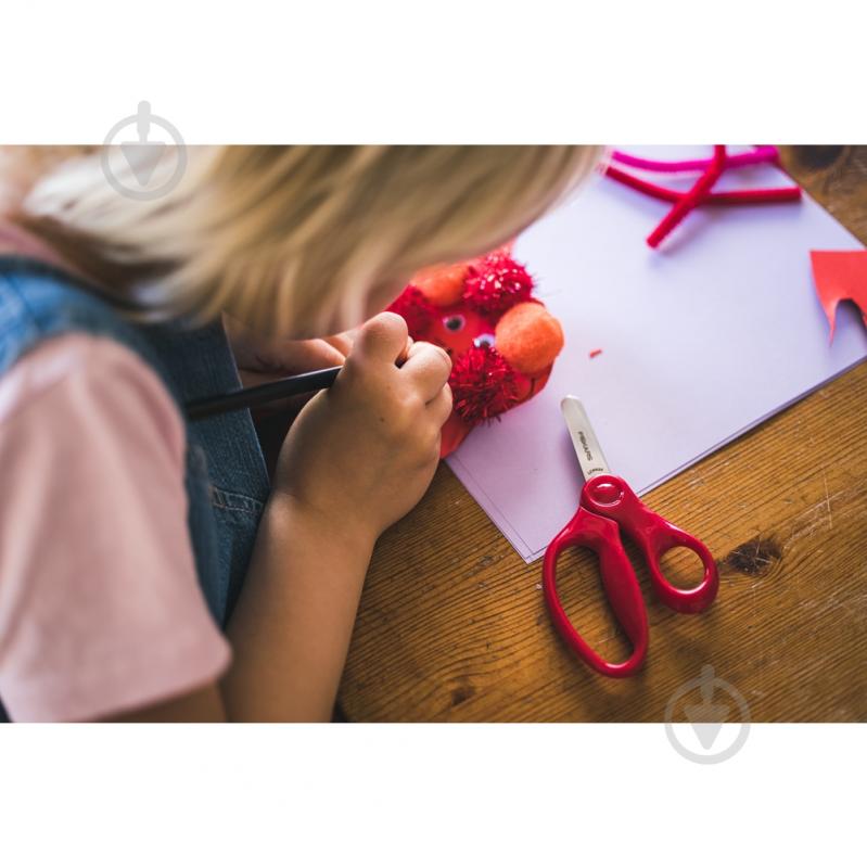Ножницы детские красные 13 см Fiskars - фото 3