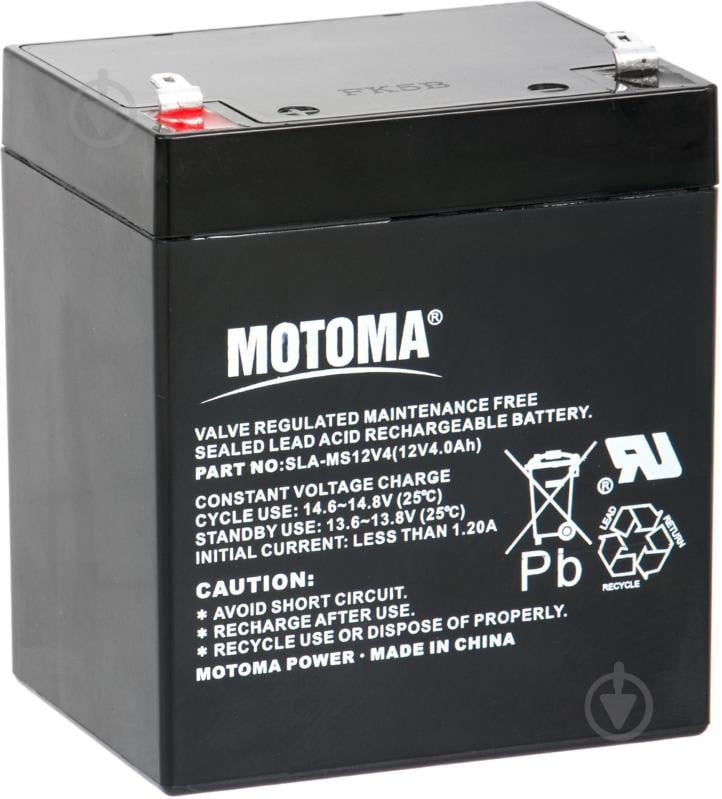 Акумулятор Motoma SLA-MS12V4 black - фото 1