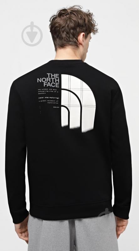 Світшот THE NORTH FACE GRAPHIC CREW 3 NF0A87EUJK3 р.2XL чорний - фото 2