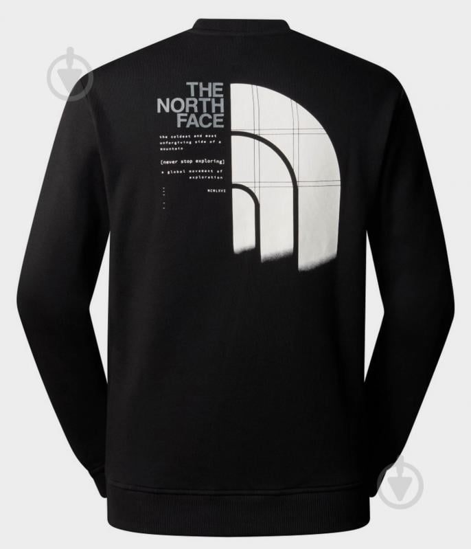 Світшот THE NORTH FACE GRAPHIC CREW 3 NF0A87EUJK3 р.2XL чорний - фото 6