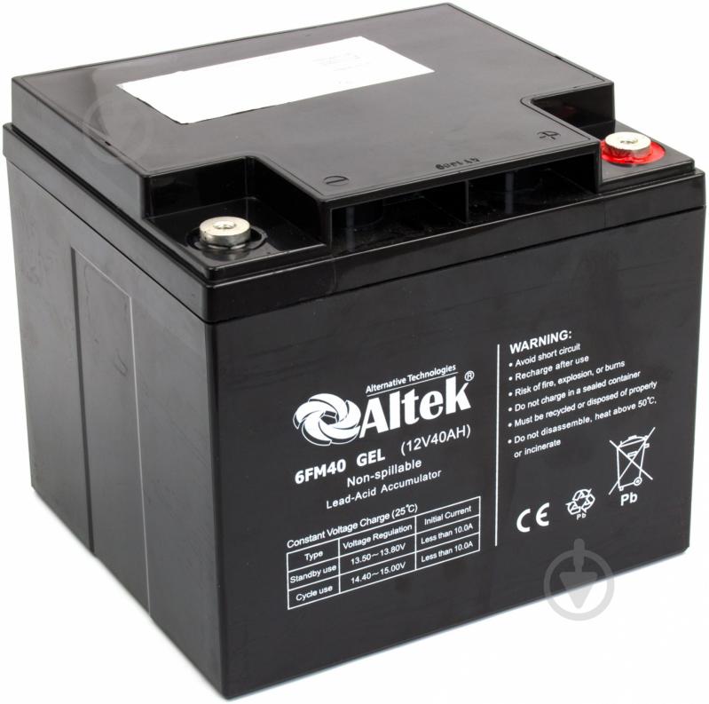 Аккумулятор Altek 6FM40GEL - фото 1 Аккумулятор Altek 6FM40GEL - фото 1