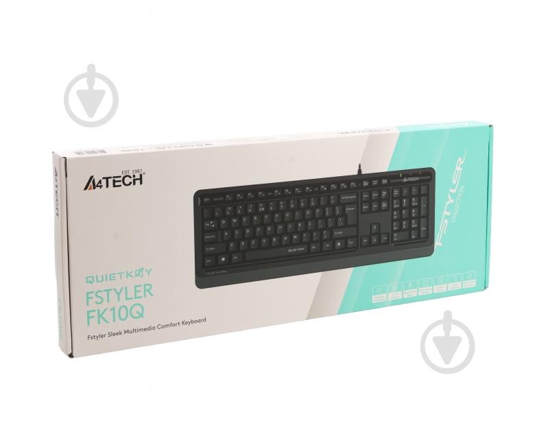 Клавиатура A4Tech (FK10Q (Grey)) USB, QuietKey - фото 7 Клавиатура A4Tech (FK10Q (Grey)) USB, QuietKey - фото 7